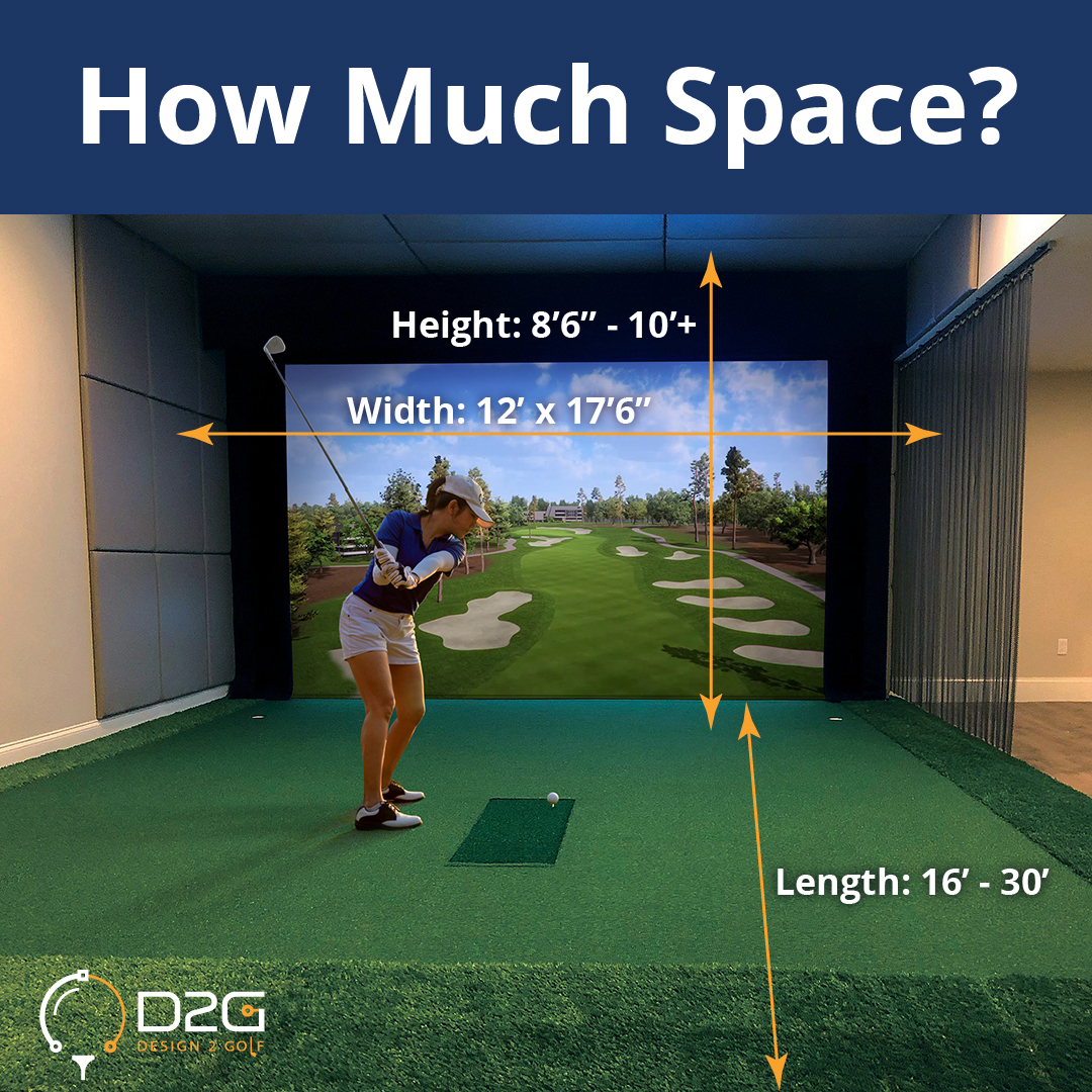 Q&A: How much space do I need to properly fit a golf simulator? -  Design2Golf