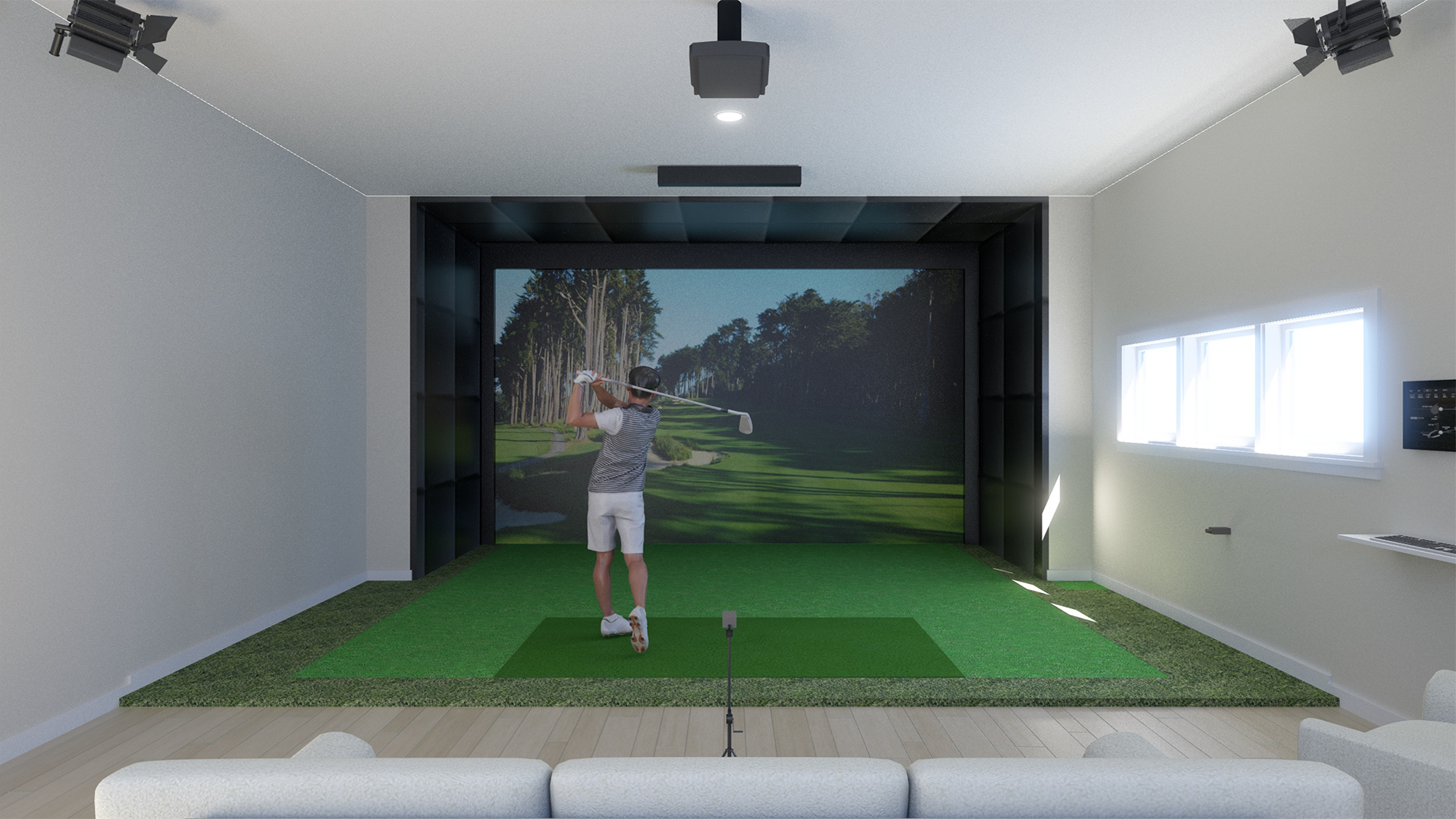 golf simulator plans