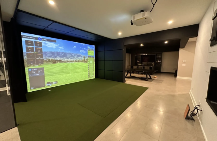 Custom residential simulator bay