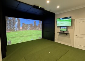 The perfect basement upgrade. Features Uneekor EYE XO2, large display, key pad automation and 4k projector - Missouri