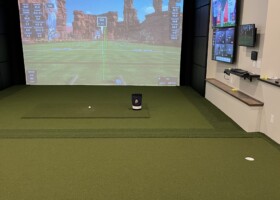 The ultimate basement with Uneekor, multiple TVs and custom green - Minnesota The ultimate basement with Uneekor, multiple TVs and custom green - Minnesota