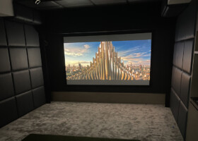 Foresight GCHawk with dual roll-down simulator/movie theater screen - New York Foresight GCHawk with dual roll-down simulator/movie theater screen - New York