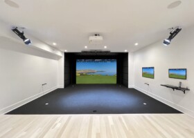 Super clean with Foresight GCHawk, recessed displays and black turf - Connecticut Super clean with Foresight GCHawk, recessed displays and black turf - Connecticut